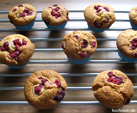 Himbeer-Muffins: das schnelle Himbeer-Muffins-Rezept