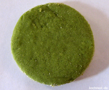 Kekse backen - Limetten-Machta-Tee-Cookies